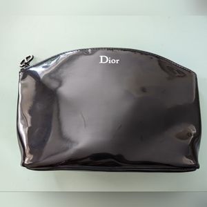 Dior Black patent beauty bag new
